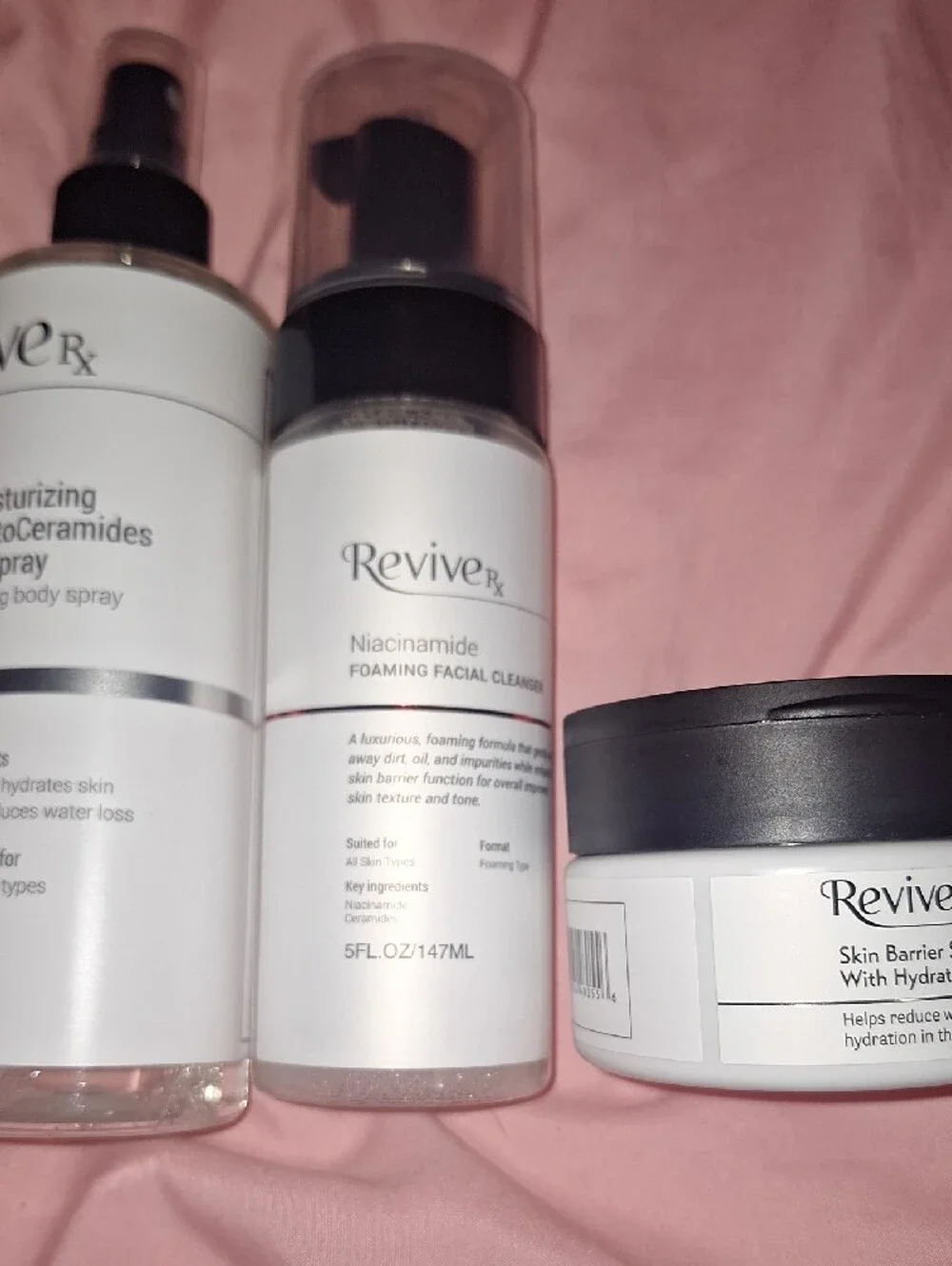 Niacinamide Foaming Facial Cleanser & Hydrating Body Spray Hydrating Pads